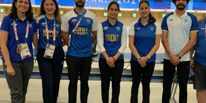PARIS OLYMPICS INDIAN SHOOTERS
