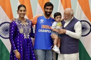Jasprit Bumrah Son : किती गोड! बुमराहच्या मुलाला कडेवर घेत पंतप्रधानांनी दिली पोझ, फोटो वेधतोय लक्ष