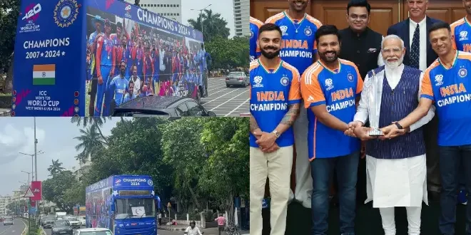 Team India Victory Parade : "हा महाराष्ट्राचा अपमान...", भारतीय संघाच्या मिरवणूक बसवरुन पेटलं राजकारण
