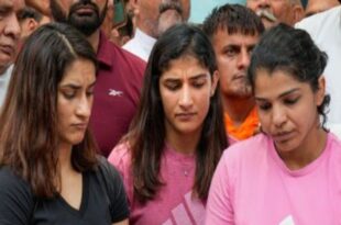 indian wrestlers protest